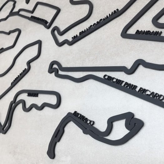 Formula One Circuits - Complete Collection Acrylic Wall Art