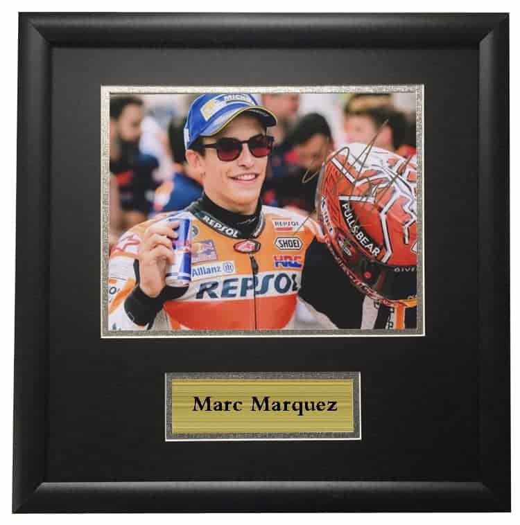 Marc Marquez Winning Autographed Signed Photo Framed F1 Signed