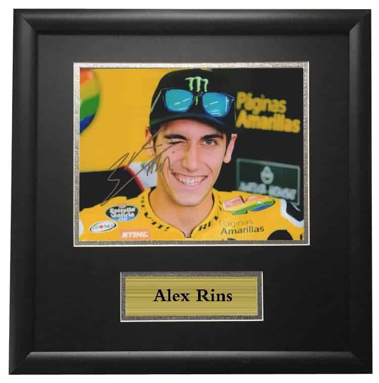 Alex Rins Autographed Signed Framed Photo MotoGP Art