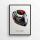 Jorge Lorenzo HJC Helmet MotoGP Motorcycle Poster Motorbike, Spanish