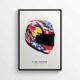 Nicky Hayden 2017 Helmet, Kentucky Kid, 69 Moto GP Honda Motorcycle Poster Print Portrait