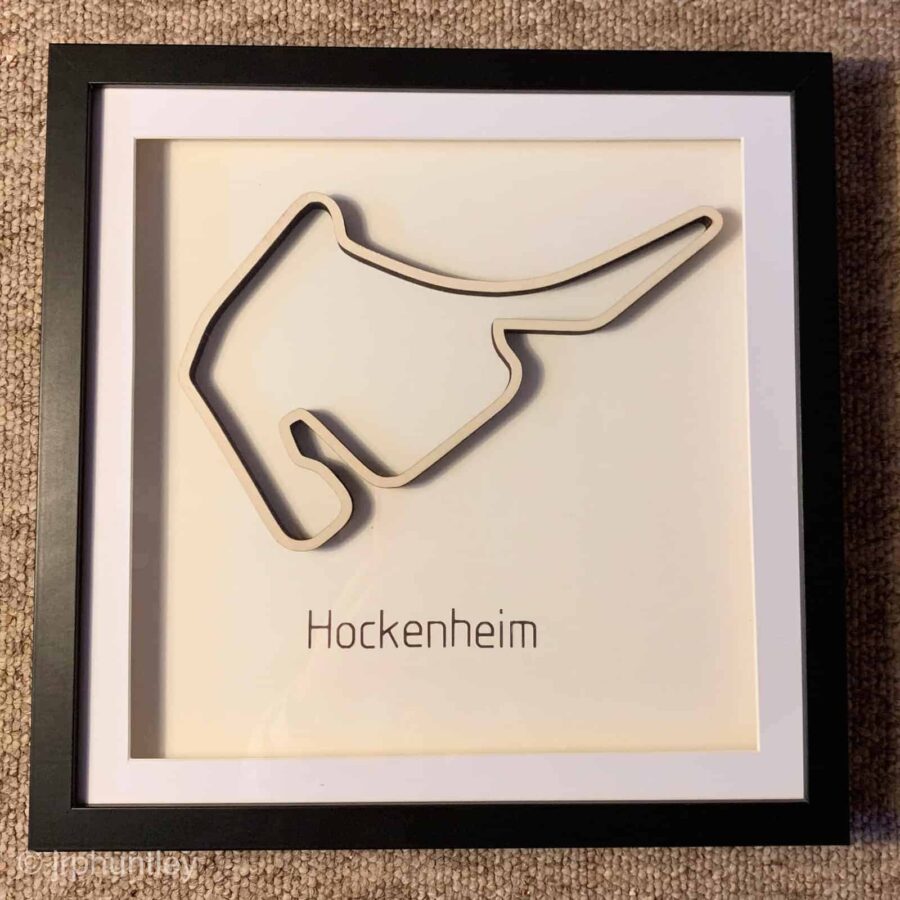 Framed F1 Track Art - Hockenheim - German GP F1 Art