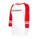 T-SHIRT ladies Ferrari 3/4 Sleeve Tee F1 Formula One 1 White & Red