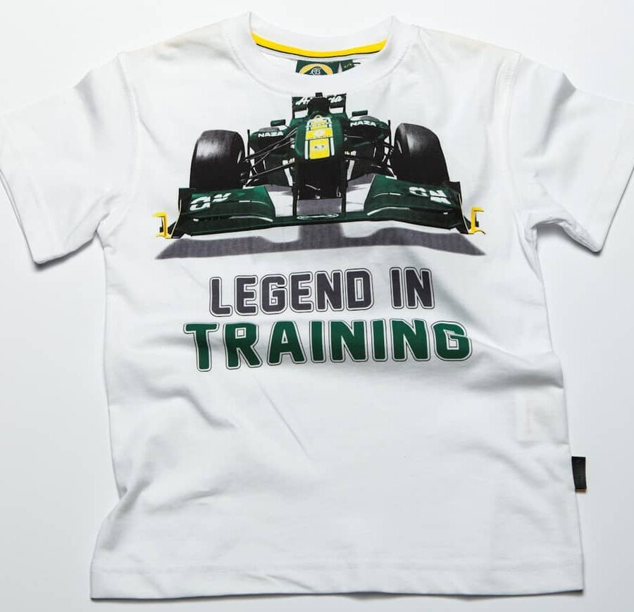 T-SHIRT Formula One 1 Team Lotus F1 Legend In Training White kids Formula 1 Memorabilia