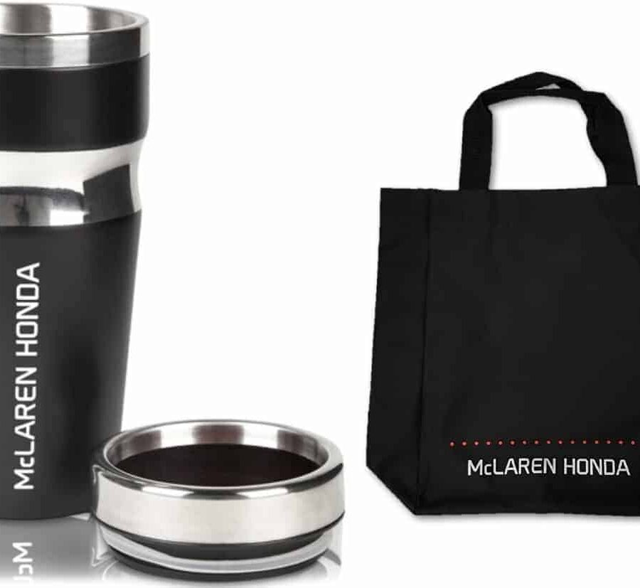 MUG TRAVEL & TOTE BAG Drinks McLaren Gift Formula One 1 F1 Team Souvenir F1 Accessories