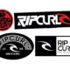 Rip Curl, Surf Board, Car, Bike, Boards, etc Mixed Stickers Set X4 (Laminated High Quality)