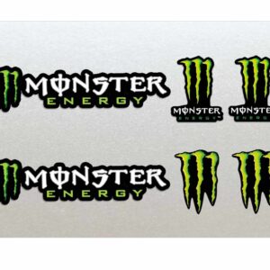 Monster Energy Racing Sticker Set X 6 - Moto Bike, Kart, Car, Motorbike,  Motor Bike, Car, Skate, Helmets - Laminated & High Quality