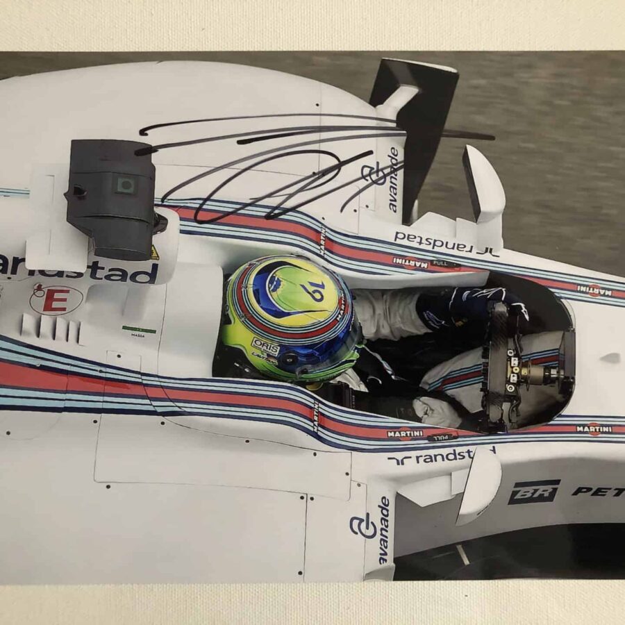 Felipe Massa Autographed Photo Formula One Williams Martini Racing 2015 30x20 cm Felipe Massa