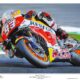 Marc Marquez "Ant of Cervera" MotoGP Honda RC213V Limited Edition Art Print