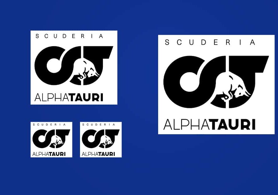 Scuderia Alpha Tauri F1 Logo Stickers 2020 - Scuderia GP F1 Accessories