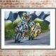 Paul Robinson & Gary Dunlop Limited edition art print by Jeff Rush road racing poster motorcycle poster motorbike art