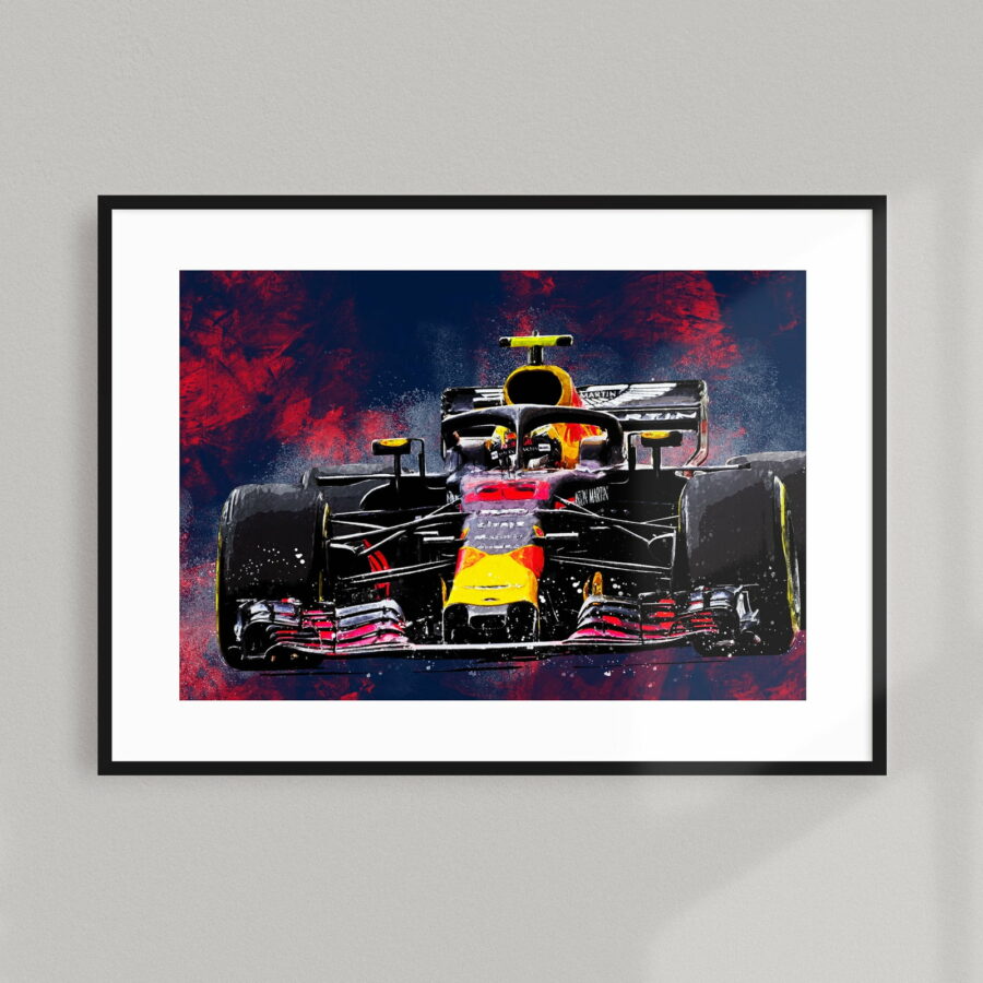 Max Verstappen F1 Wall Art Giclee print F1 Art