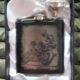 Jonathan Rea stainless steel computer etched hip flask.