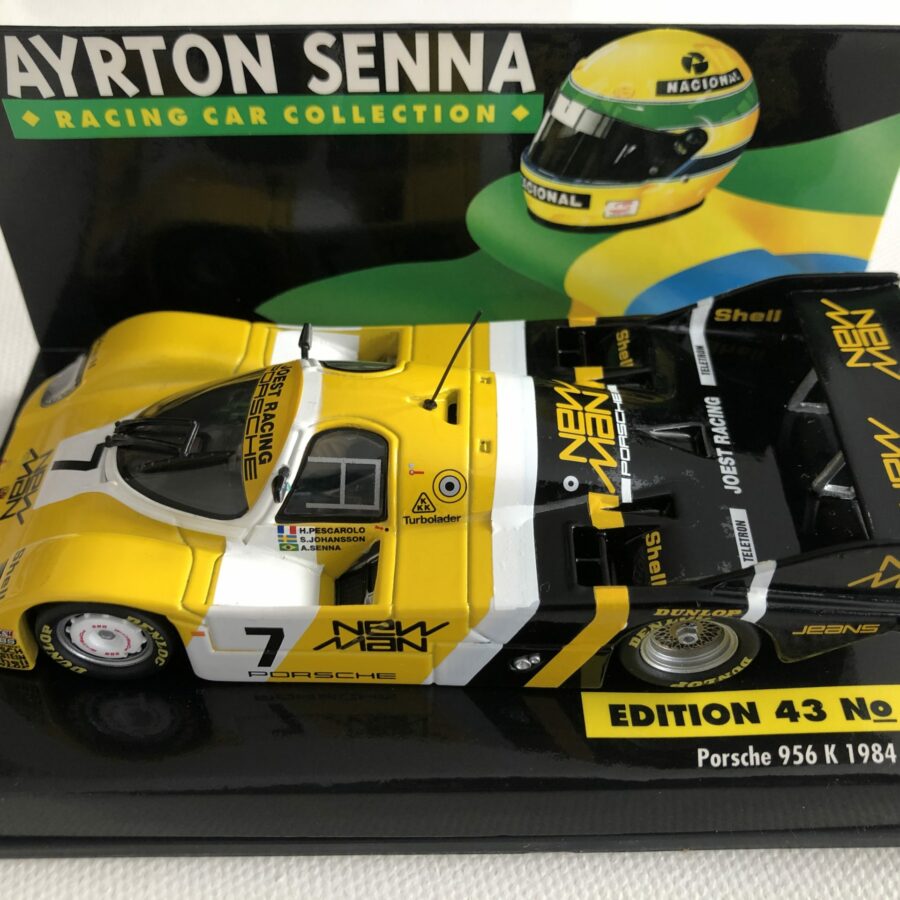 1984 Ayrton Senna Porsche 956 K LANG F1 1:43 Scale Diecast Racing Model Edition 43 No.17 Ayrton Senna