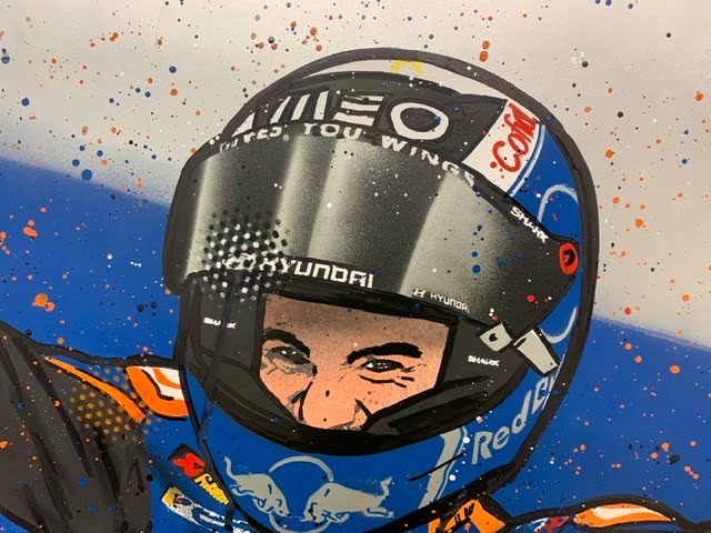 Miguel Oliveria - Graffiti Painting MotoGP Art