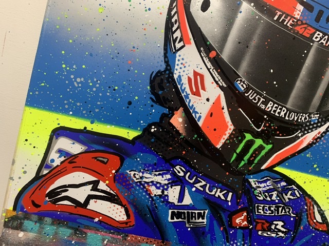 Alex Rins - Graffiti painting MotoGP Art