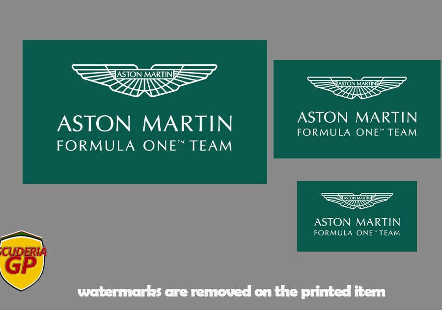 Aston Martin F1 2021 Logo Sticker - Scuderia GP Formula 1 Memorabilia