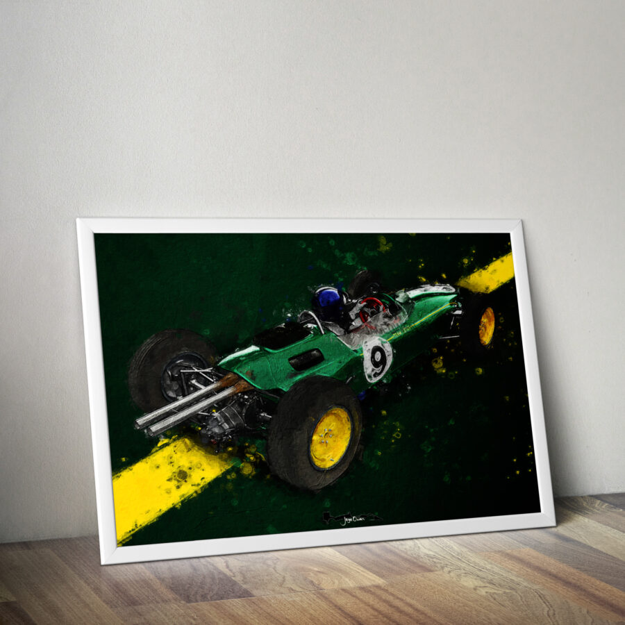 Jim Clark Lotus 25 F1 Art Print - Scuderia GP F1 Art