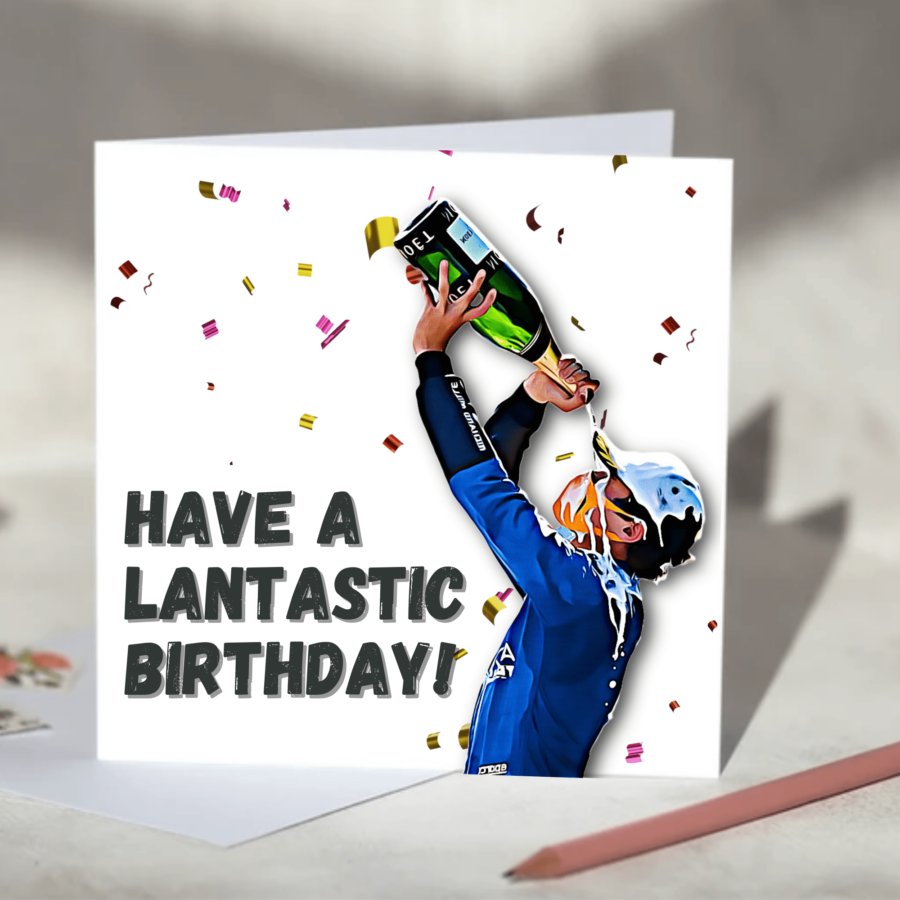 Have a Lantastic Birthday Lando Norris F1 Birthday Card from the F1 Birthday Cards store collection.