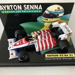 1984 Ayrton Senna Toleman Hart TG184 Portugal GP LANG 1:43 Scale Diecast F1 Model Edition 43 No.21 F1 Model Cars by Classic Trax Limited