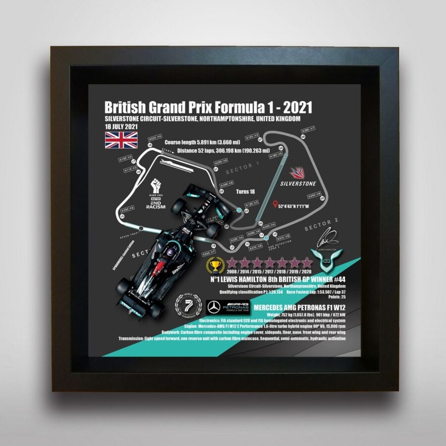 Customization Belongs To Your Racing Fine Art Frame-Made Of Example 1/43 Model Car (Model Car Is Not Included In The Product) Formula 1 Memorabilia