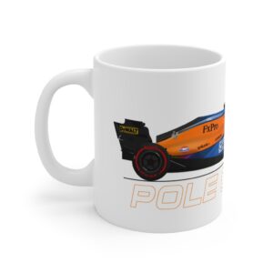 Lando Norris McLaren MCL35M Pole Position 2021 11oz Mug - Scuderia GP F1 Mugs by ScuderiaGP
