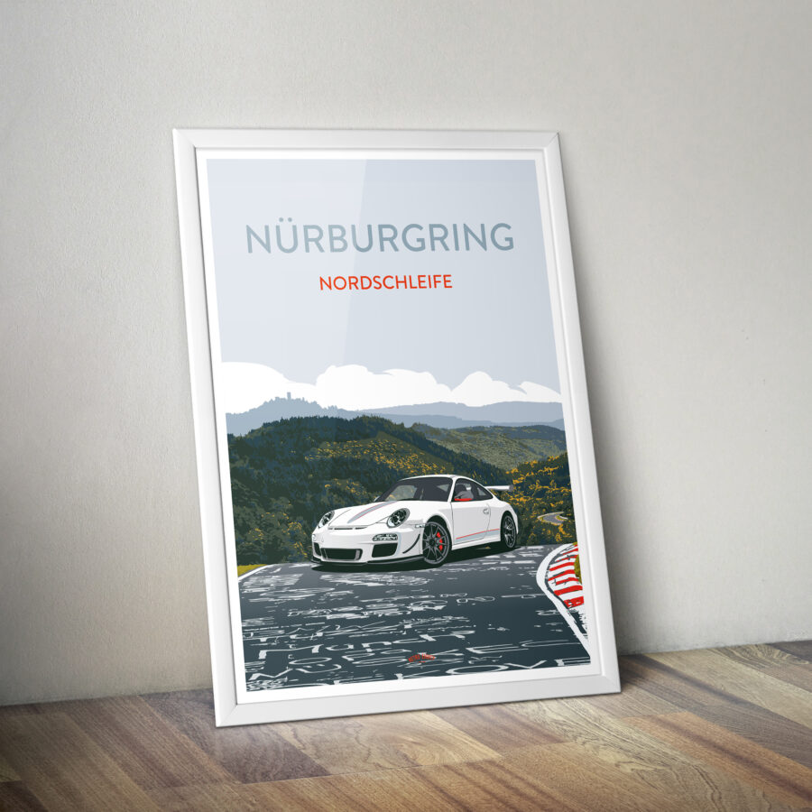 Porsche 911 4.0 GT3 RS, Nurburgring Nordschleife - Poster Print Automotive