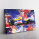 Nigel Mansell in his 1992 Williams Renault FW14B Canvas wall art