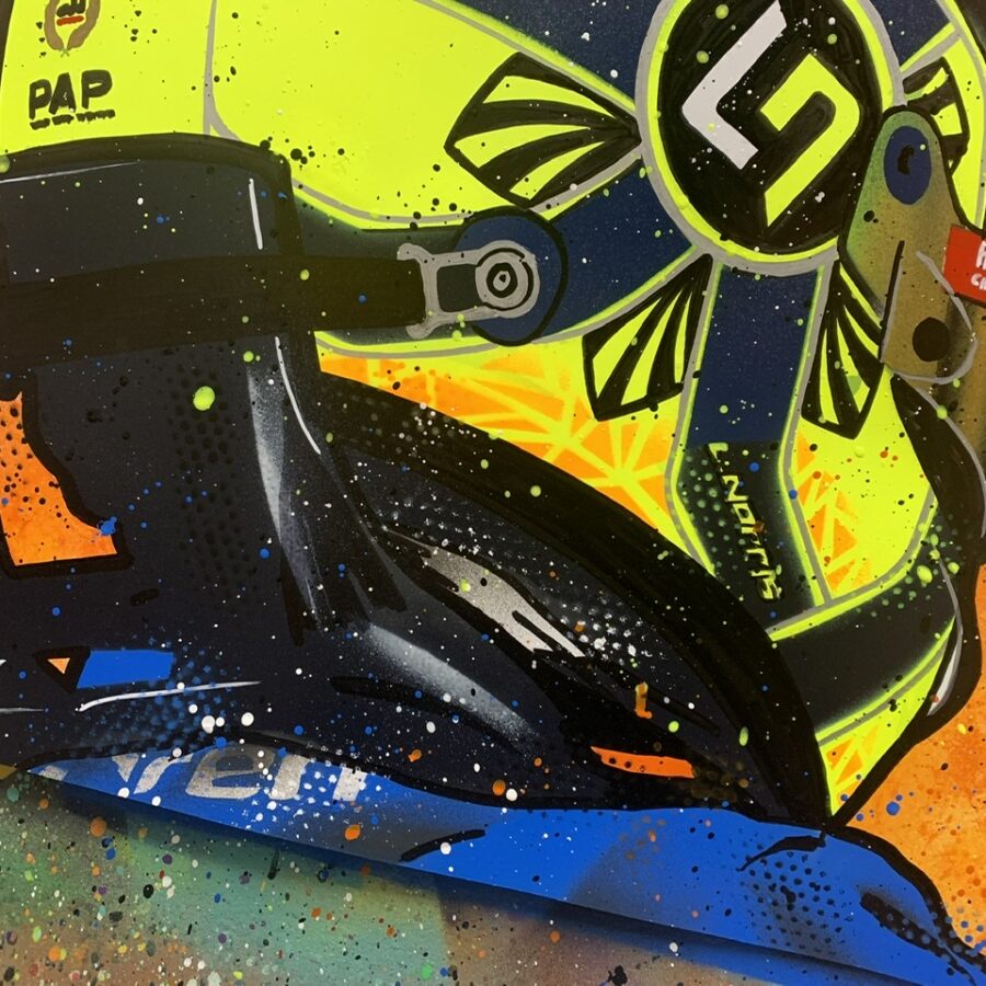 Lando Norris, 2021 - Graffiti Painting Formula 1 Memorabilia