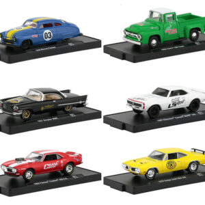 Drivers 6 Cars Set Release 61 in Blister Packs 1/64 Diecast Model Cars by M2 Machines  by Diecast Mania