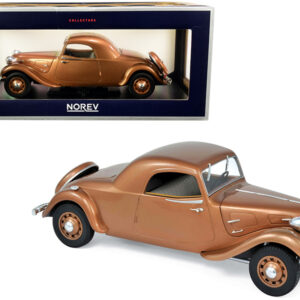1939 Citroen Traction Avant 11B Coupe Brown Metallic 1/18 Diecast Model Car by Norev  by Diecast Mania