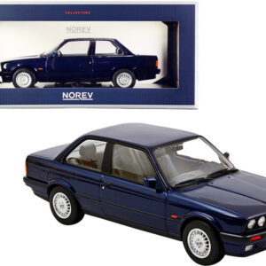 1988 BMW 325i Dark Blue Metallic 1/18 Diecast Model Car by Norev from the BMW store collection.