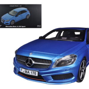 2012 Mercedes A 250 Sport Blue 1/18 Diecast Car Model by Norev Automotive by Diecast Mania