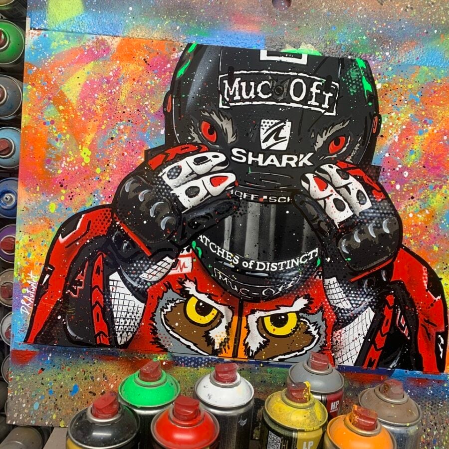 Scott Redding, BSB - Graffiti Painting Ducati MotoGP Team