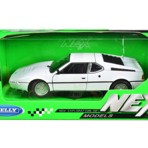 BMW M1 Coupe White "NEX Models" 1/24 Diecast Model Car by Welly  by Diecast Mania