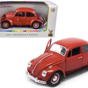 1967 Volkswagen Beetle Copper Metallic 1/24 Diecast Model Car by Road Signature by Diecast Mania
