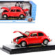 1952 Volkswagen Beetle Deluxe Bright Red Limited Edition to 6500 pieces Worldwide 1/24 Diecast Model Car by M2 Machines