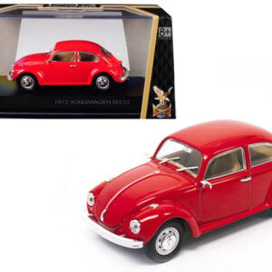 1972 Volkswagen Beetle Red 1/43 Diecast Model Car by Road Signature by Diecast Mania