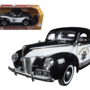 1940 Ford Coupe Deluxe California Highway Patrol CHP "Timeless Classics" 1/18 Diecast Model Car by Motormax by Diecast Mania