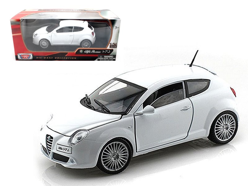 Alfa Romeo Mito White 1/24 Diecast Car Model by Motormax Automotive