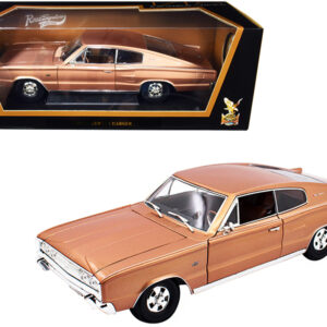 1966 Dodge Charger Bronze Metallic 1/18 Diecast Model Car by Road Signature  by Diecast Mania