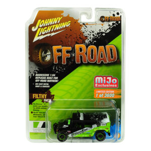 Hummer H1 Wagon #1014 Black and Green "BFGoodrich" "Off Road" Limited Edition to 3600 pieces Worldwide 1/64 Diecast Model Car by Johnny Lightning  by Diecast Mania