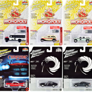 Pop Culture 2020 Set of 6 Cars Release 1 1/64 Diecast Model Cars by Johnny Lightning  by Diecast Mania
