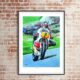 Barry Sheene limited edition print by Jeff Rush