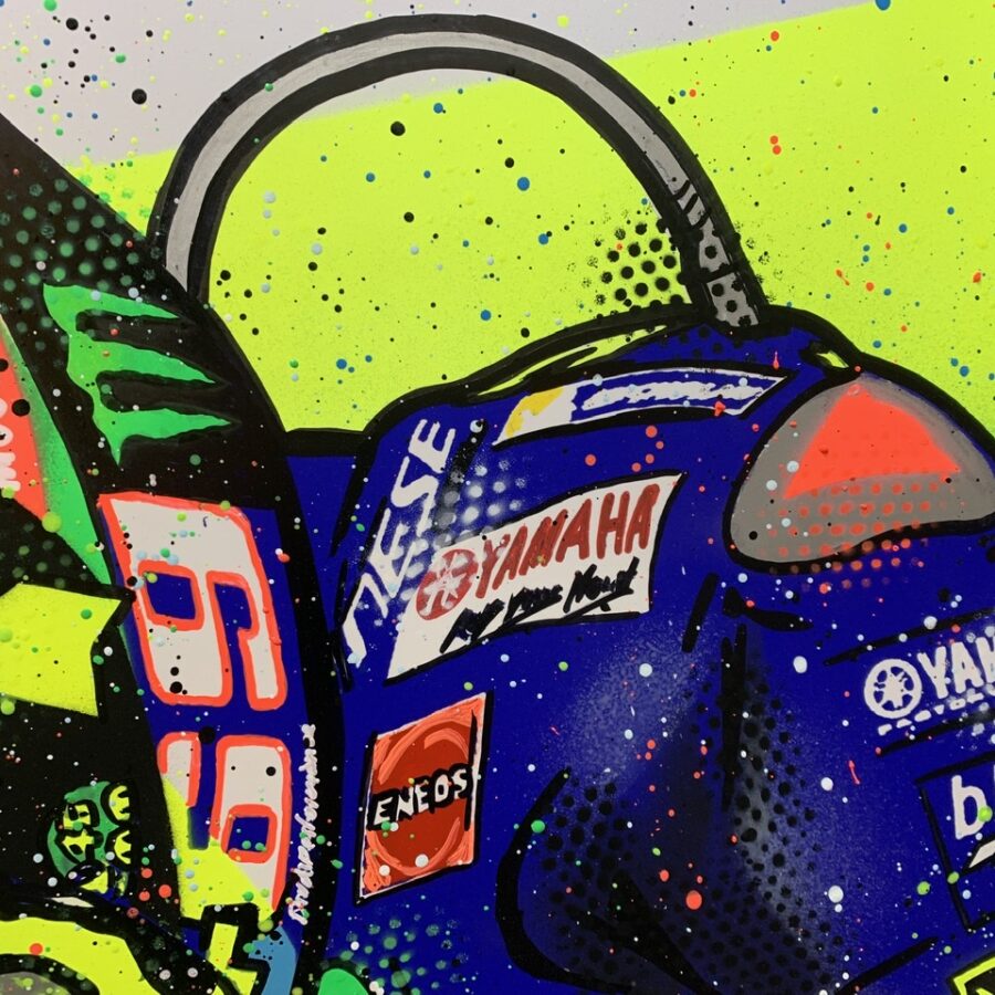 Valentino Rossi - Mugello 2017 - Graffiti painting MotoGP Art