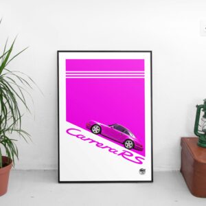 Porsche 911 964 Carrera RS Print - Various Sizes. Classic Car print, Porsche 911 poster, Classic Porsche wall art, Artwork gift Sports Car Racing Posters & Prints by Fueled.art
