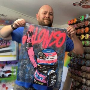 Fernando Alonso, Canada 2022 - Graffiti painting Product by DRAutoArt
