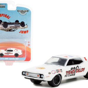 1972 AMC Javelin SST White "Astro Spiral Jump" "Hobby Exclusive" 1/64 Diecast Model Car by Greenlight  by Diecast Mania