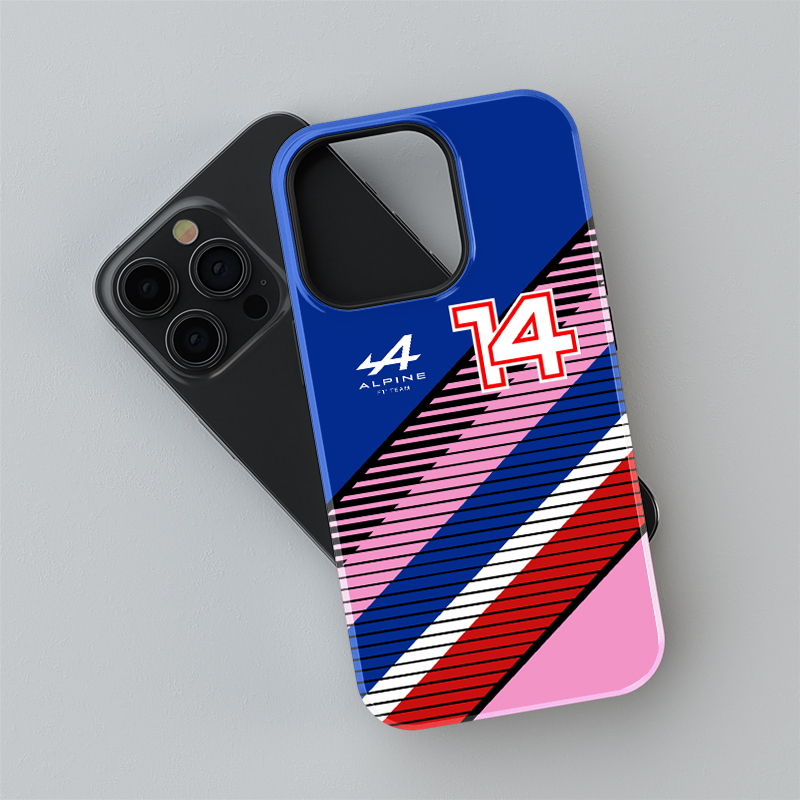F1 2022 BWT Alpine F1 Team livery Fernando Alonso iPhone cases & covers Alpine F1 Team