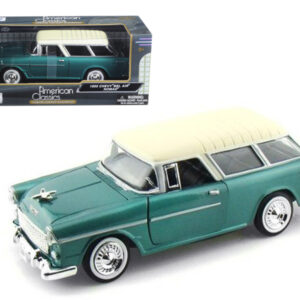 1955 Chevrolet Nomad Green 1/24 Diecast Model Car by Motormax  by Diecast Mania
